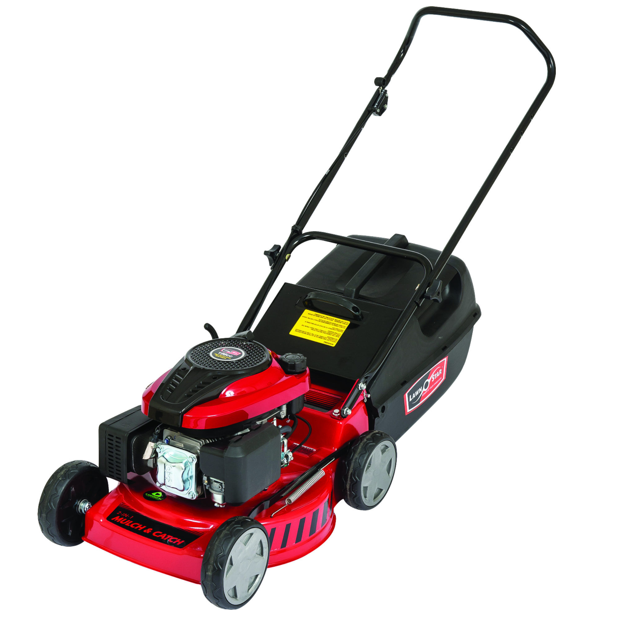 Lawnmower, Petrol 48cm, 196cc, Mulch & Catch, LAWN STAR