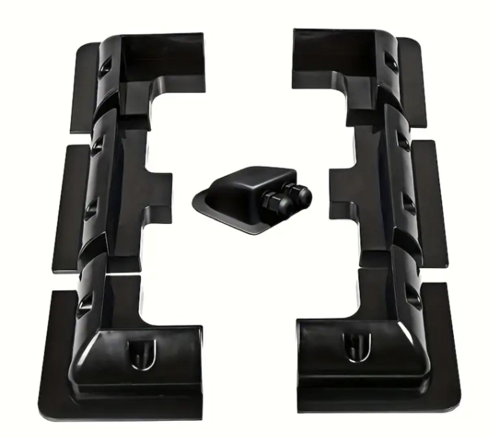 7 Piece Solar Panel Mounting Brackets For Caravan - Black