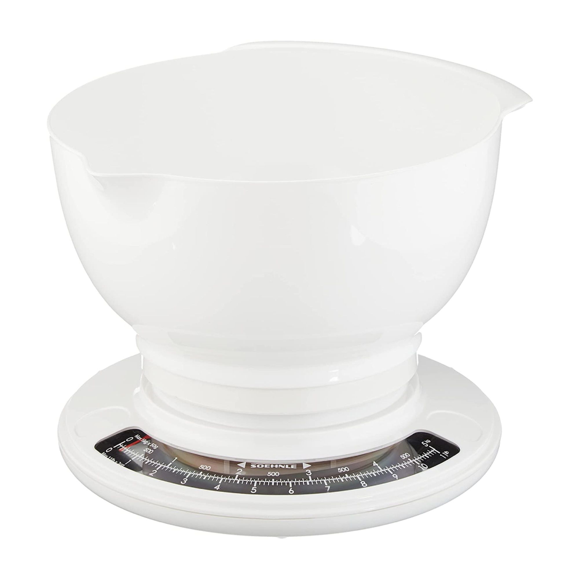 Soehnle Culina Pro Analog Kitchen Scale, 5 , White