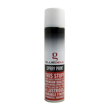 Glue Devil - Spray Paint - Matt White - 300ml - 4 Pack