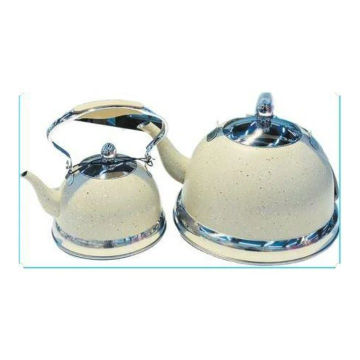 Golden touch whistling kettle set ( 1L and 3L) - Cream