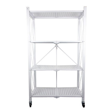 FOLD AWAY STORAGE RACK WHITE