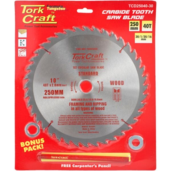 Blade Tct 250 X 40T30/1/20/16 General Purpose Combination