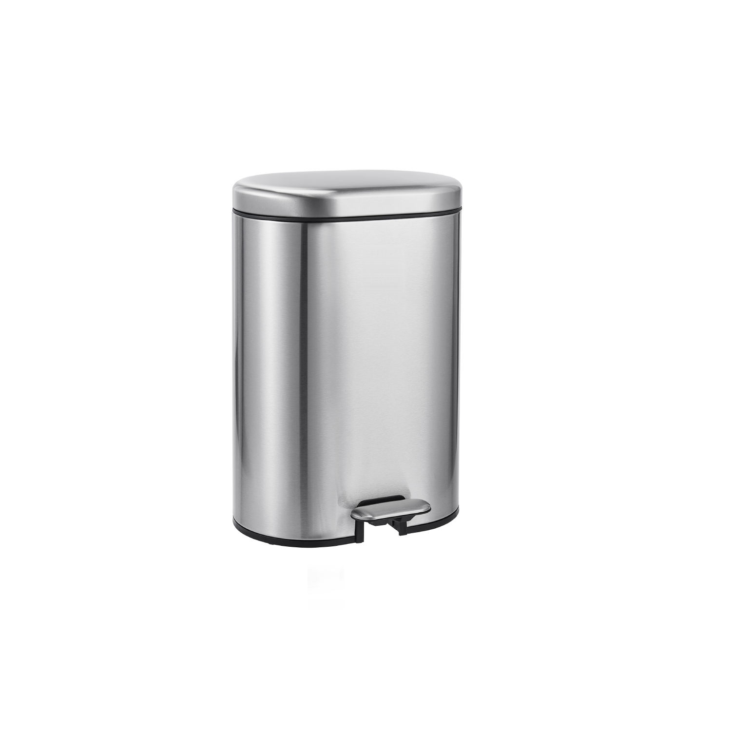 Oval 30L Stainless Steel Bin – Sleek & Durable Trash Can