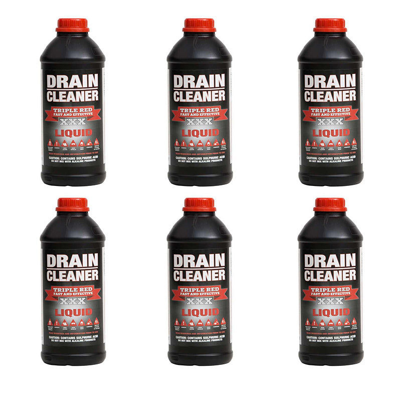 Triple Red Drain Cleaner 1 Litre ( 6 pack )