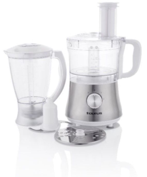Taurus Food Processor With Attachments Stainless Steel Brushed 1. Processador Basic