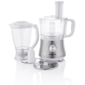 Taurus Food Processor With Attachments Stainless Steel Brushed 1. Processador Basic"
