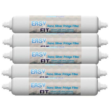 SUPERPURE Easy-Fit External Silver-Nano Fridge Filters (5-Pack)