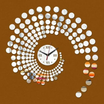 3D DIY Wall Clock - Gold