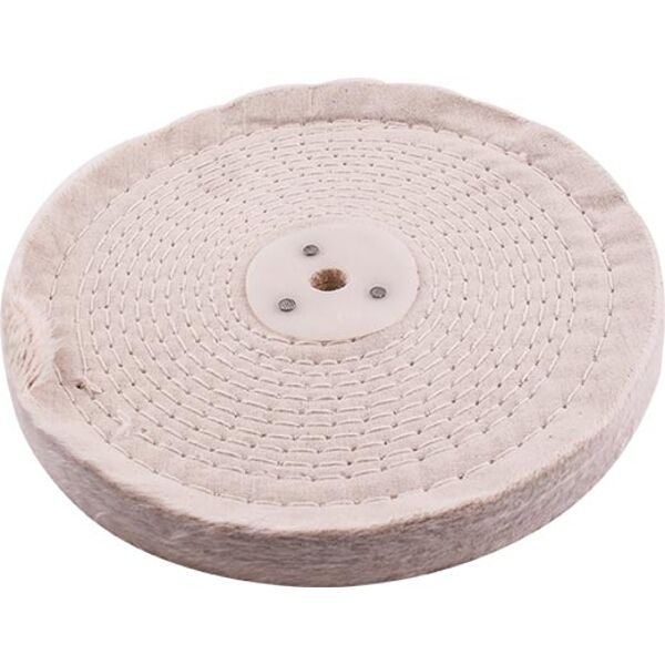White Buff/Mop Stitched 200Mm X 2 Section 20Mm Thick