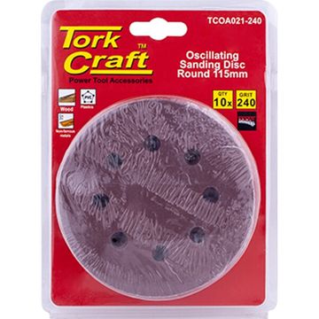 Oscilating Sandpaper A/O 115Mm 10Pc  Round 240Grit