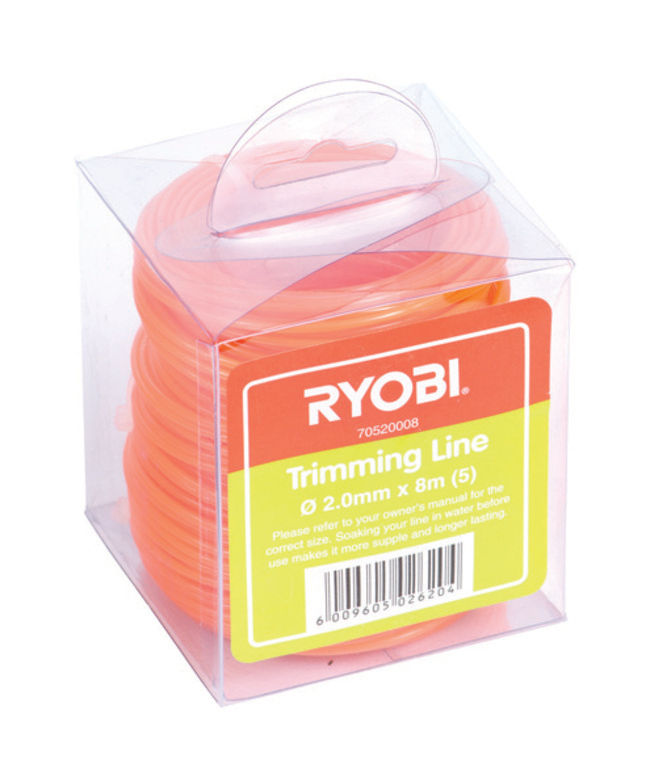 Ryobi  TRIMMING LINE 2.0MMx8M (5) 5-PACK