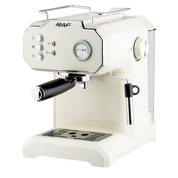 RAF Twin Brew Pro - 15Bar Espresso & Cappuccino Coffee Maker R.104W - EMS