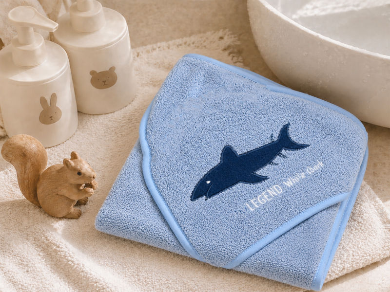 Baby Hooded Towel - Asset 004 - 090x090cms - 380GSM