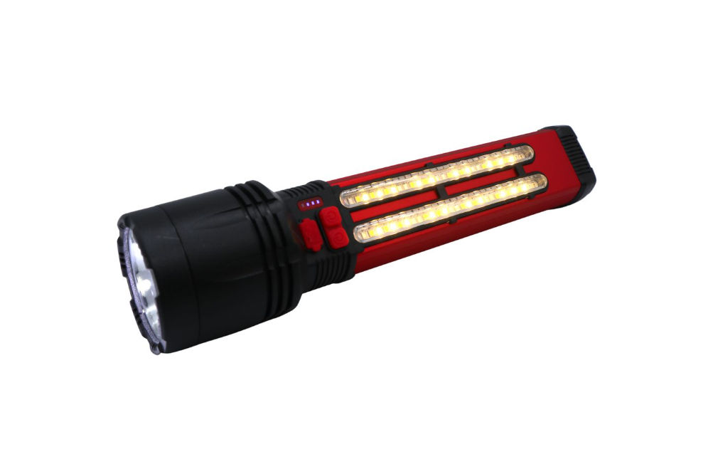 Solar Powered Rechargeable Multi Purpose Torch and Cob Light