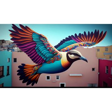 Canvas Wall Art- Bird Street Art B1032