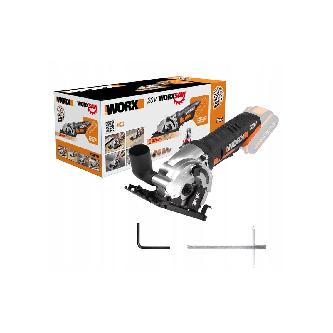 WORX Circular Saw 85mm 20V TOOL ONLY
