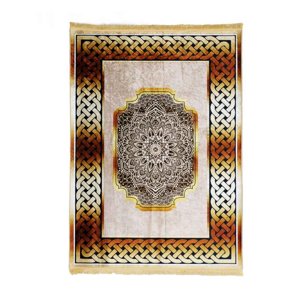 Heritage Rug 160 220 cm – Beige, Brown & Cream Polyester Area Rug for Living Room & Bedroom