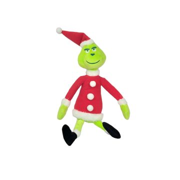 GRINCH PLUSH WITH SANTA SUIT 32X12CM