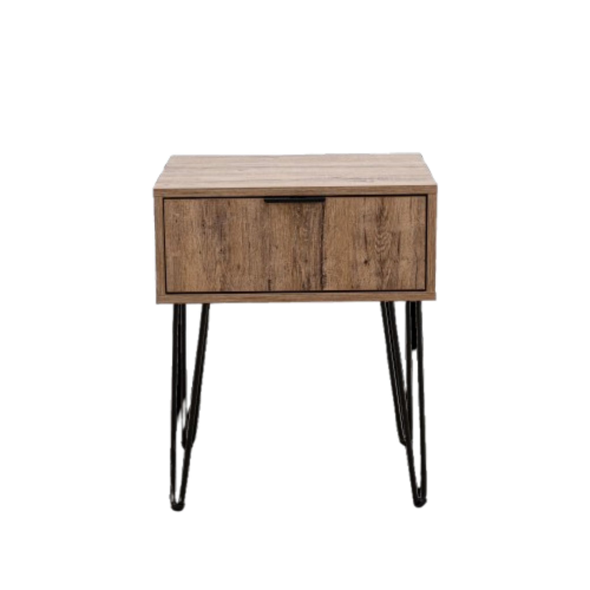 Milan Bedside Table - Rustic Birch