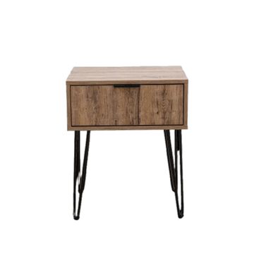 Milan Bedside Table - Rustic Birch