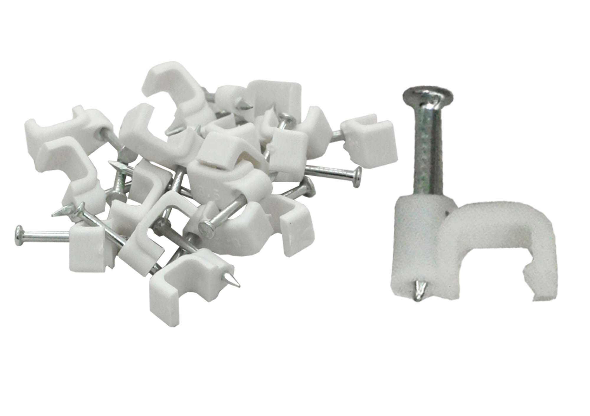 Cable clip - 10mm flat (qty25)