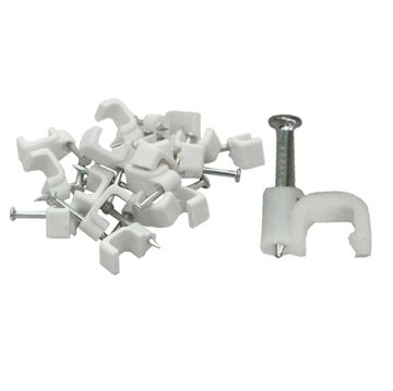 Cable clip - 10mm flat (qty25)
