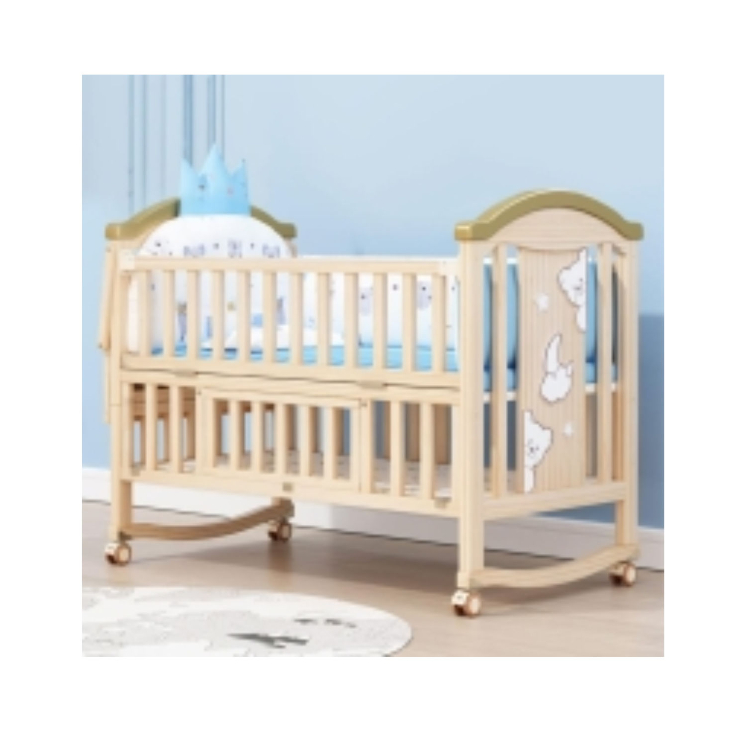Baby Crib Convertible Crib Bunk