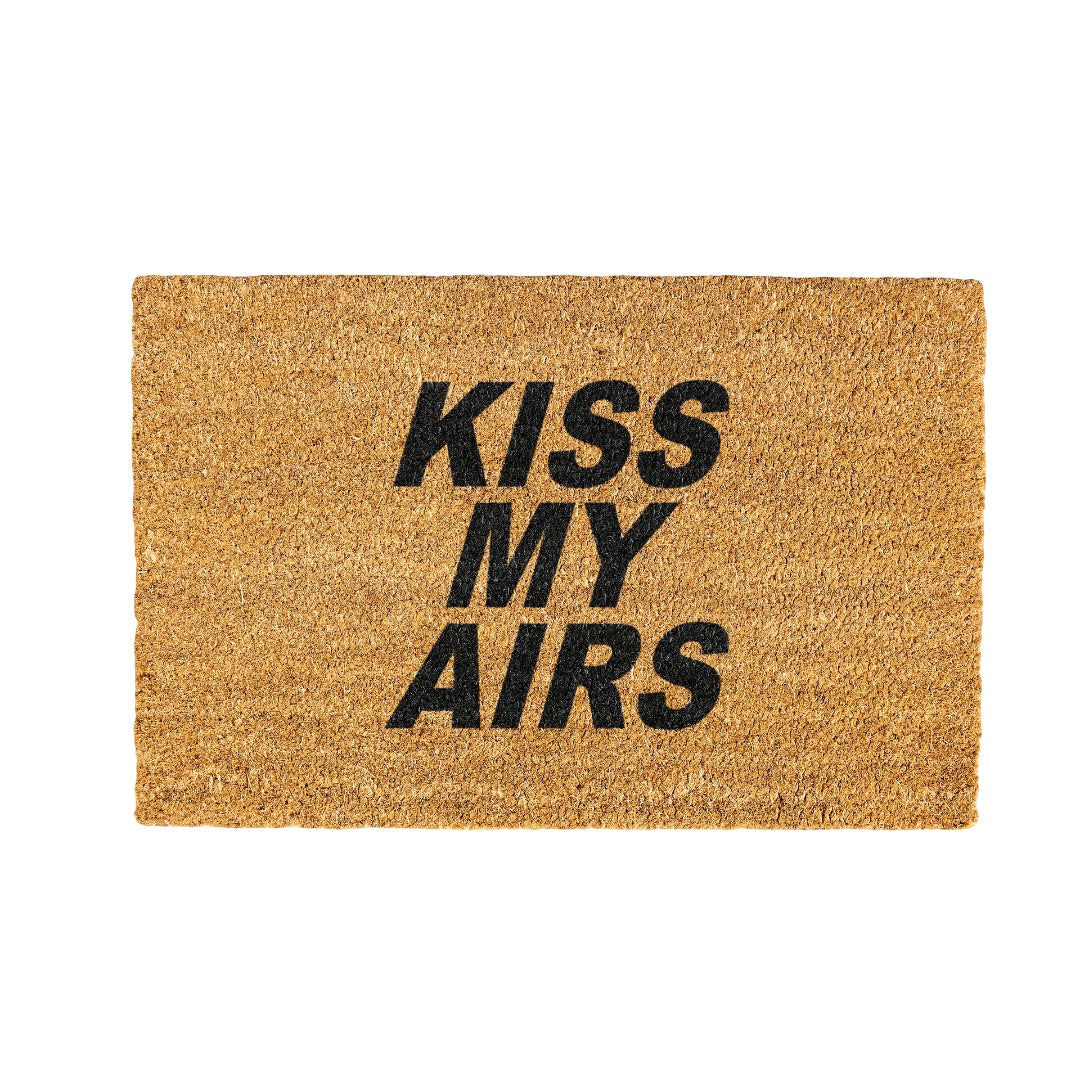 Kiss my Airs Coir Doormat Design 700 x 400 mm