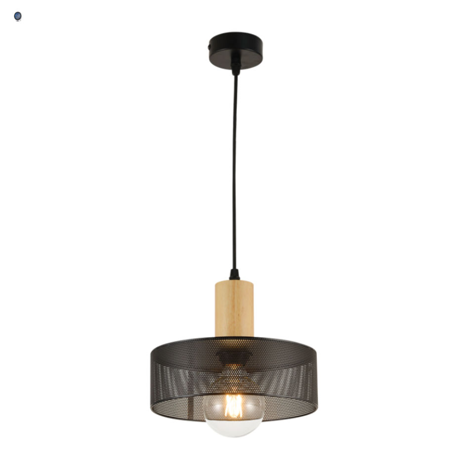 Metal and Wood Pendant