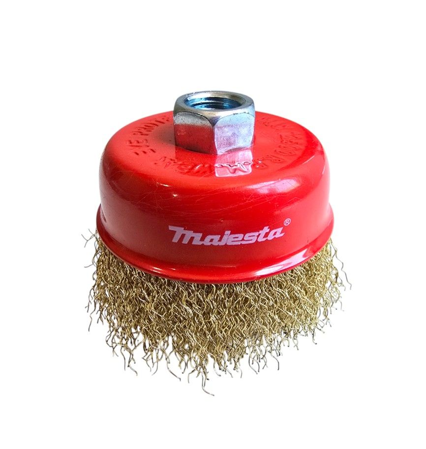 MAJESTA - Crimped Brass Cup Brush 75mm