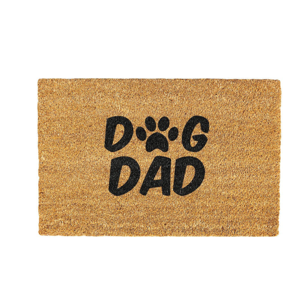 Dog Dad Coir Doormat Design 700 x 400 mm