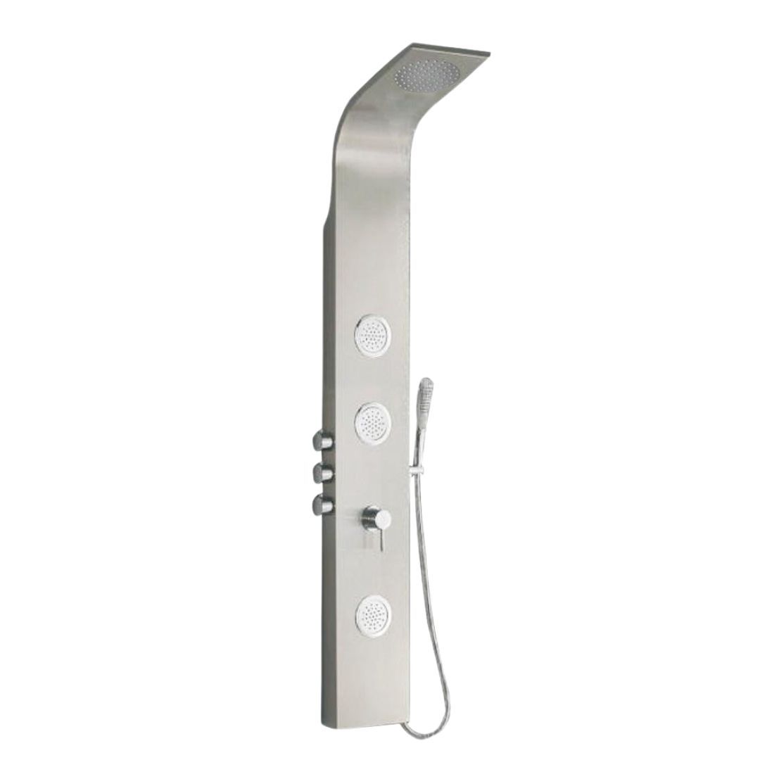 SHOWER PANEL CURV - 1400X200M - MATT CHROME