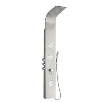 SHOWER PANEL CURV - 1400X200M - MATT CHROME