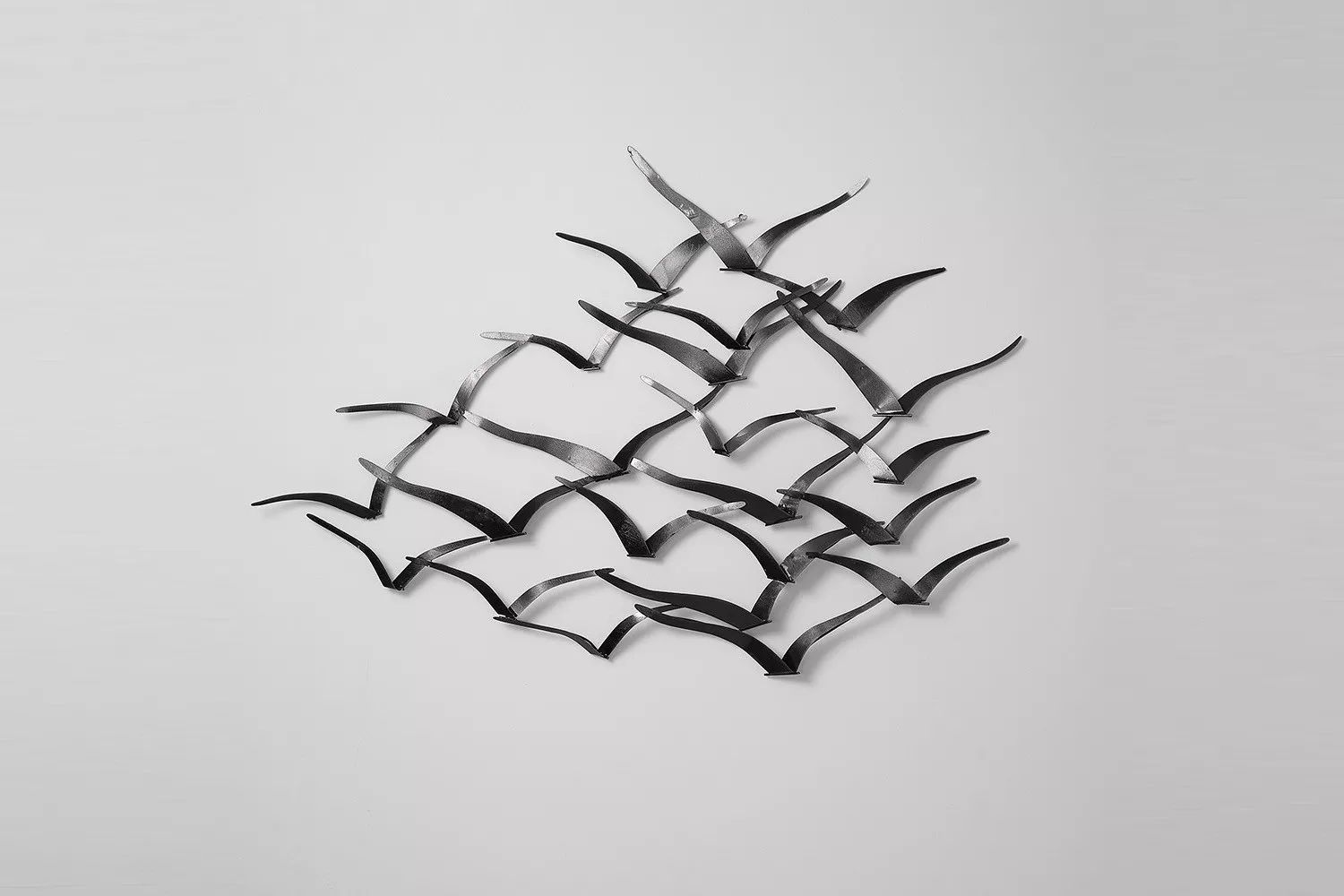 3D Wall Art – Flock of Birds Contemporary Metal Wall Décor