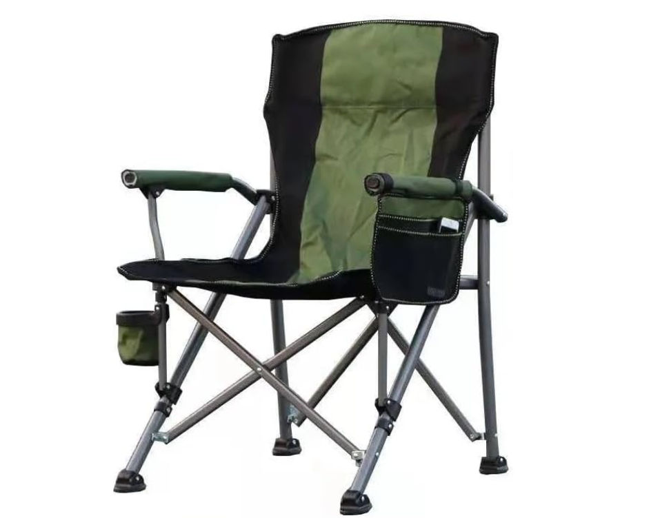 Durable Foldable Fishing and Camping Chair - Green