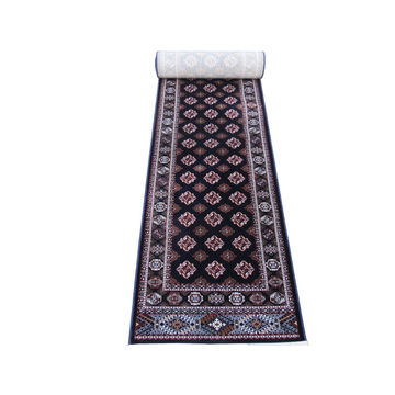 BK Carpets & Rugs -  Persian Inspired Bukhara Runner –  80cm x 6m - Blue , Red  & Beige