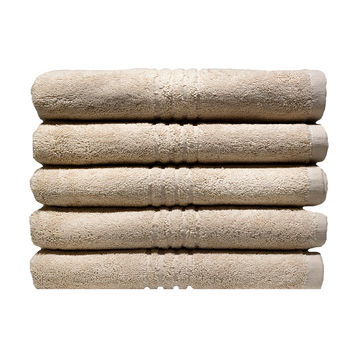 Bunty's Hotel Collection 600GSM 50x90cms Hand Towels - 05 Pc Pack - Tapioca