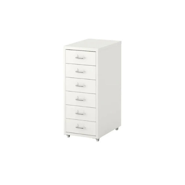HELMER Drawer unit on castors, White, 28x69cm