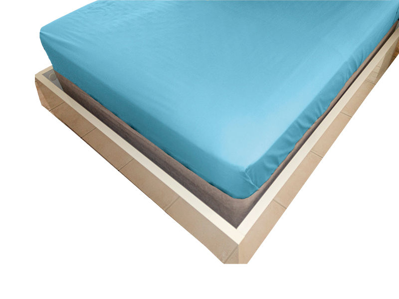 Simply Sleep - Everyday Collection Fitted Sheet - 90GSM - Sky Blue - King XL (01Pc Pack)