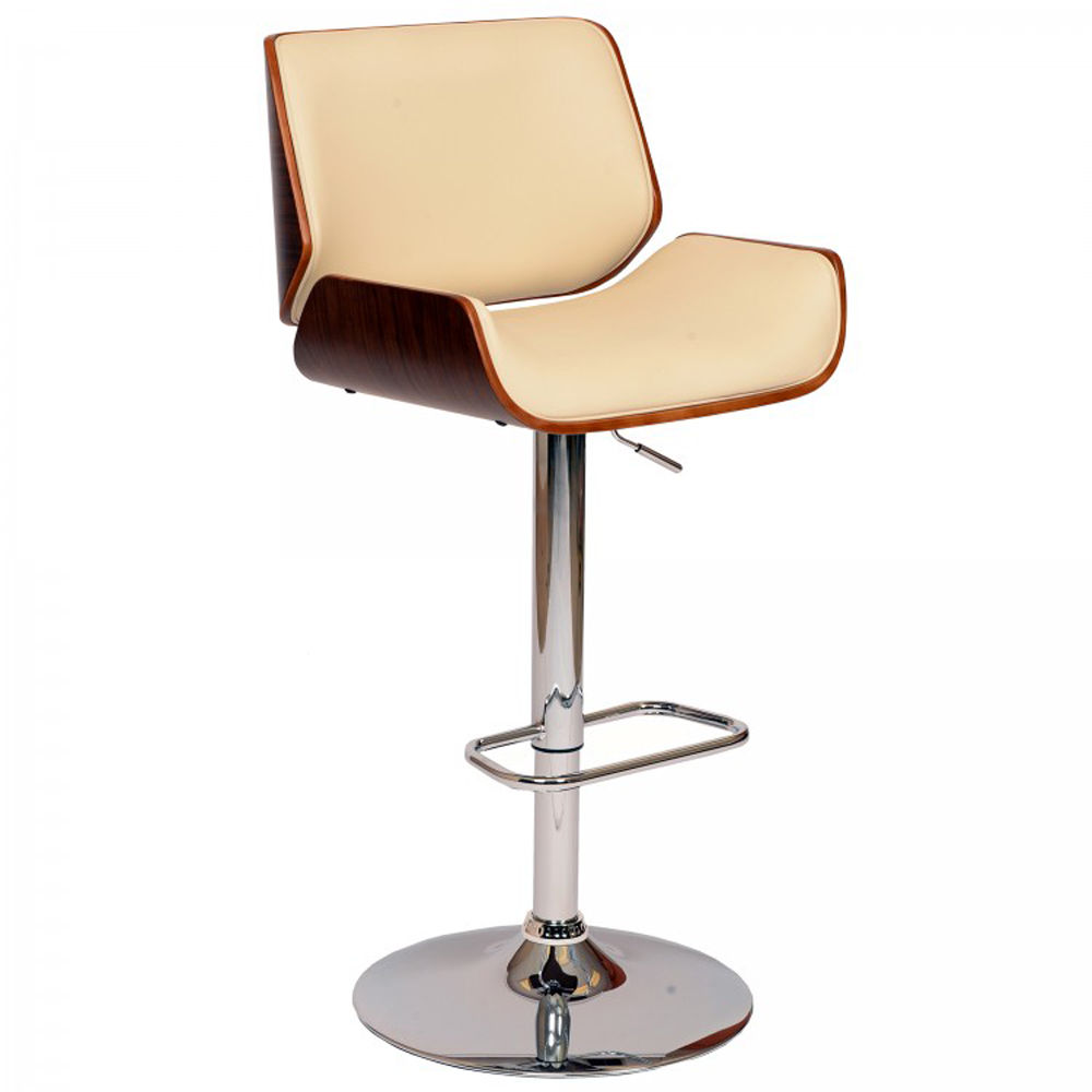 Jost Walnut Wood Cream Bar Stool JY 1087