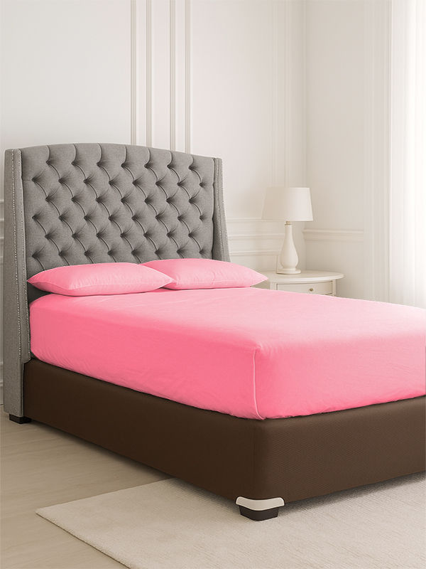 Everyday Collection Fitted Sheet - 90GSM - Pink Frosting - CPT Super King (1pc)
