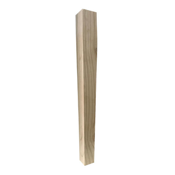 Wooden pedestal leg taper H600x45x45mm woodturner