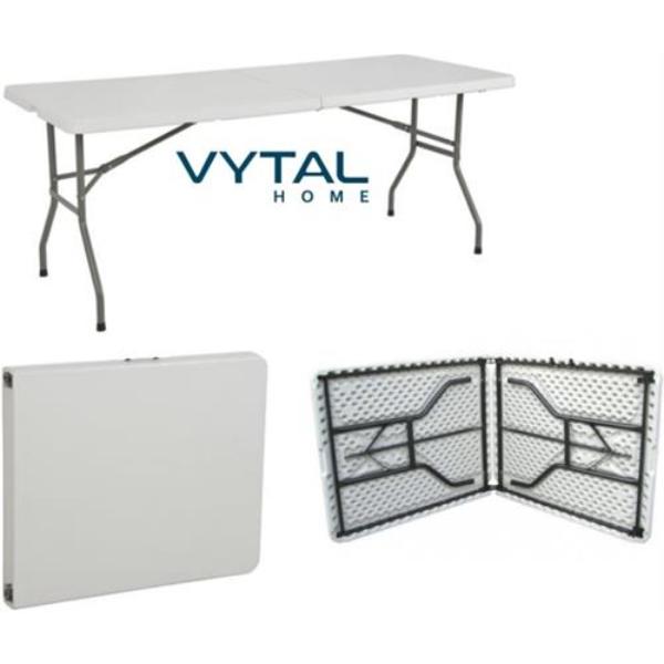 Vytal Home Foldable Rectangle Trestle Table