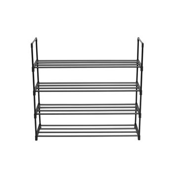 4 TIER METAL TOWER 20 PAIR SHOE RACK STORAGE ORGANIZER UNIT