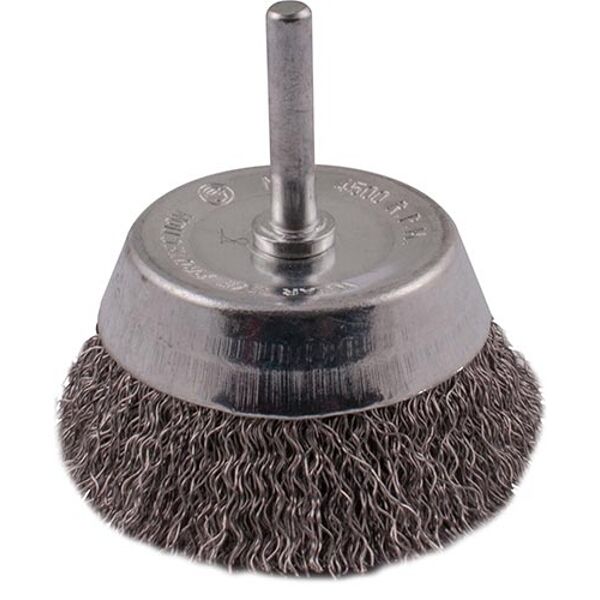 Wire Cup Brush 63Mm 6Mm Shaft Stainless Steel