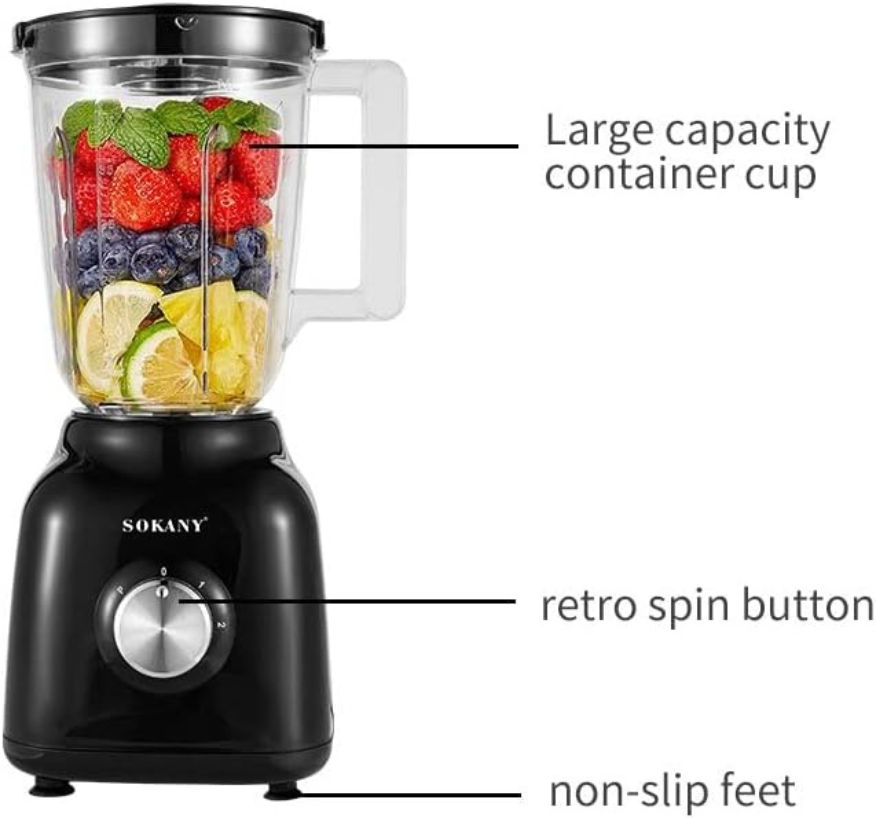 Sokany Juice Extractor 2 in 1 Juicer Blender with Coffee Grinder