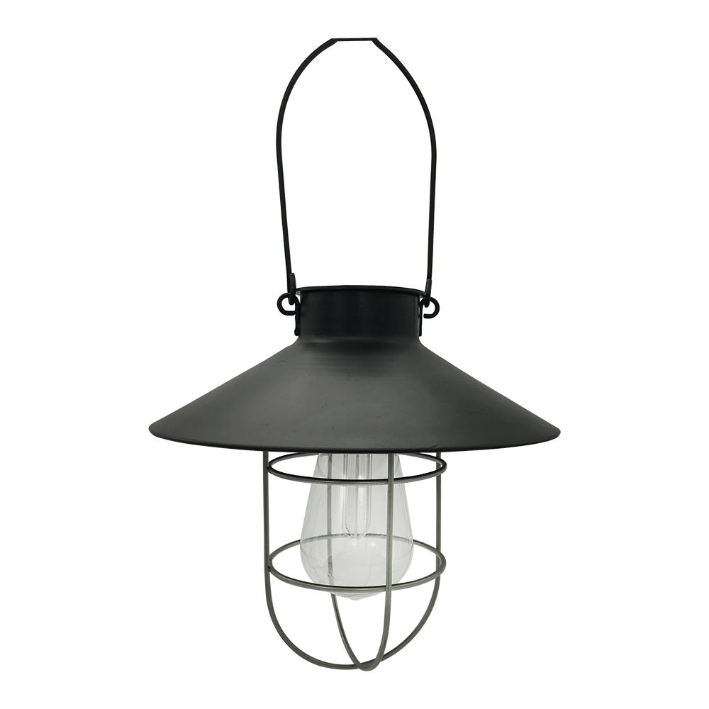Eurolux - Solar - Large Hanging Cage - Lantern - Black
