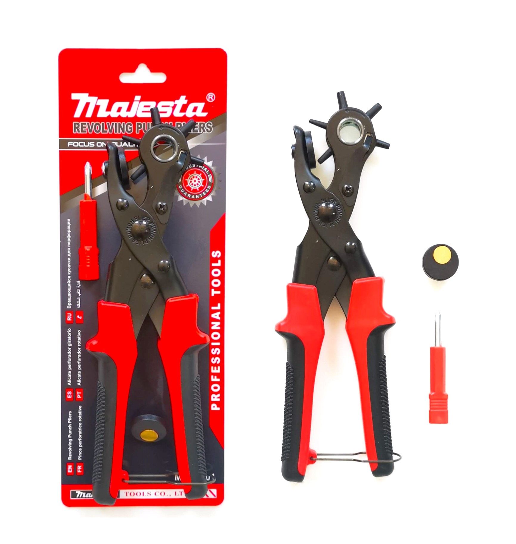 Majesta Revolving Punch Pliers 6 Hole 250mm