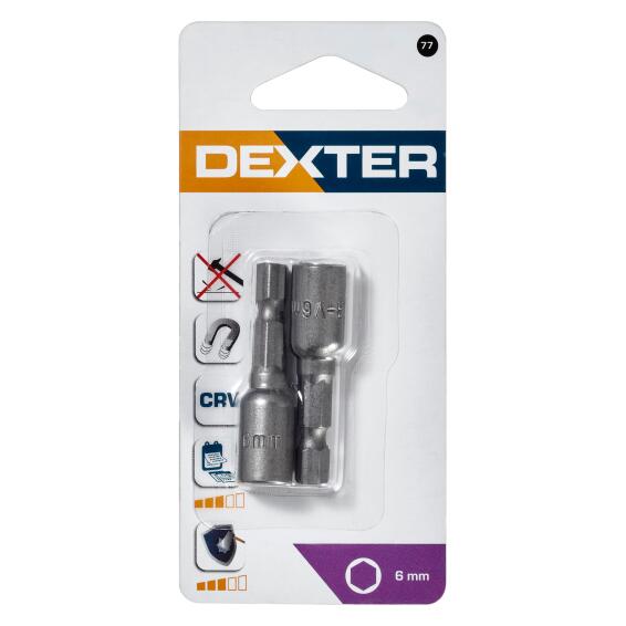 Set Of 2 Dexter Nut 6Mm 45Mm